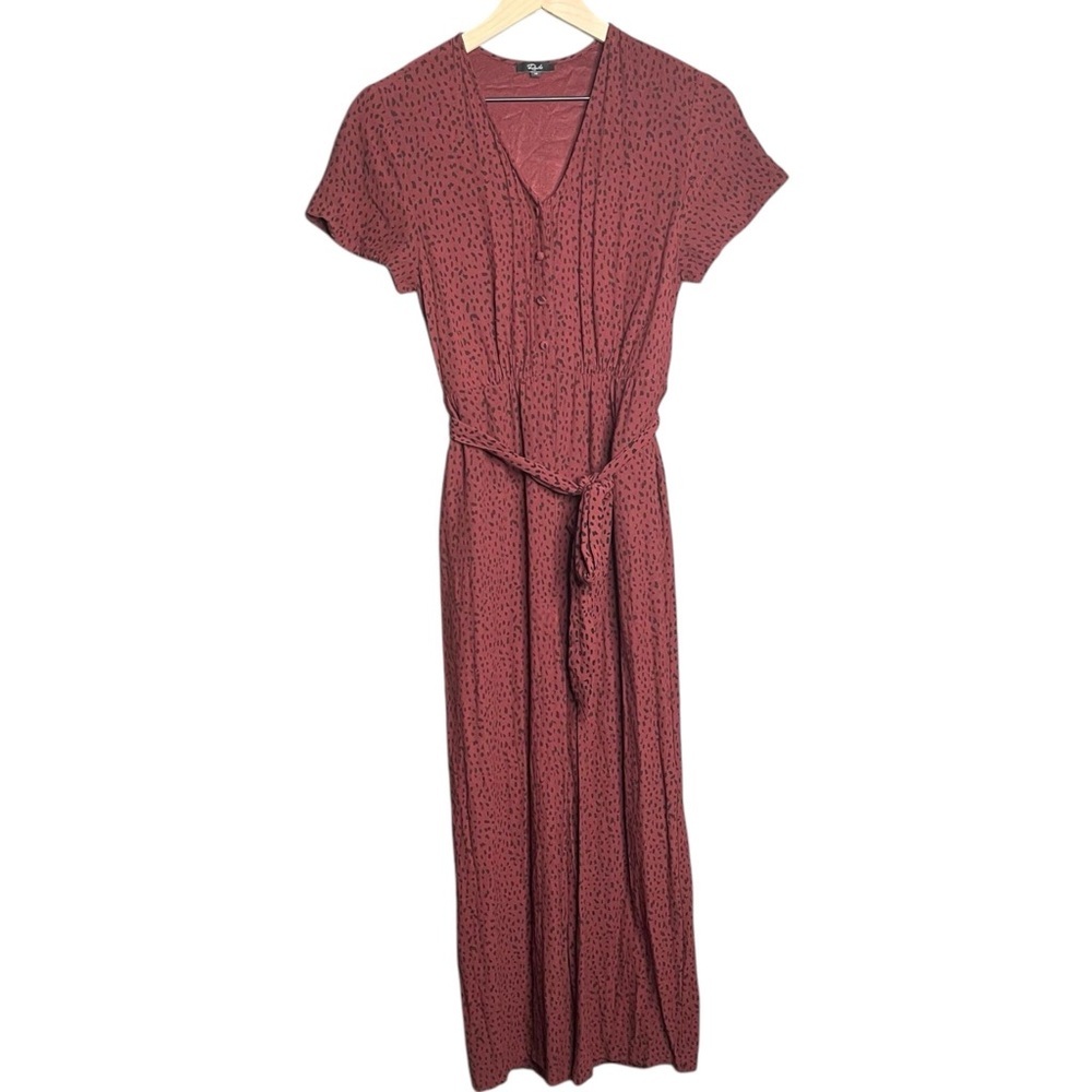 Rails Jet Jumpsuit In Rust Spotted Belted Size Xs… - image 2